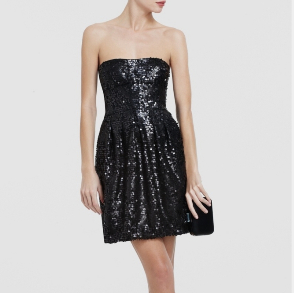 BCBGMAXAZRIA Sequined Caroll Dress